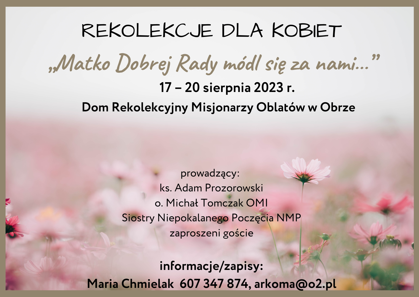 Rekolekcje dla Kobiet - sierpień